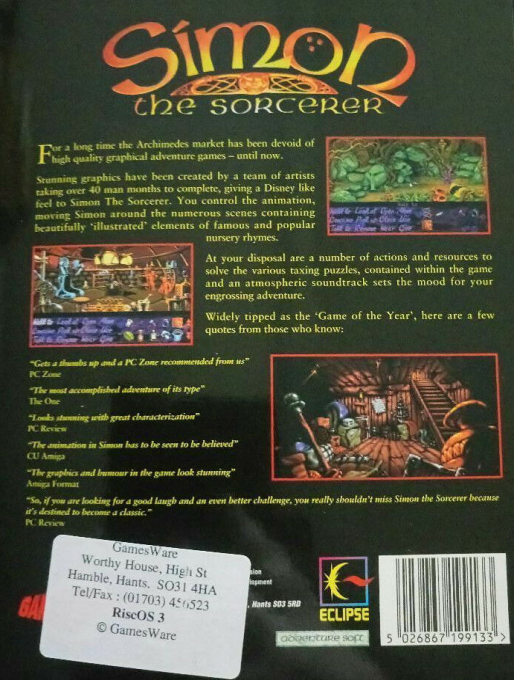 Simon The Sorcerer - Dos