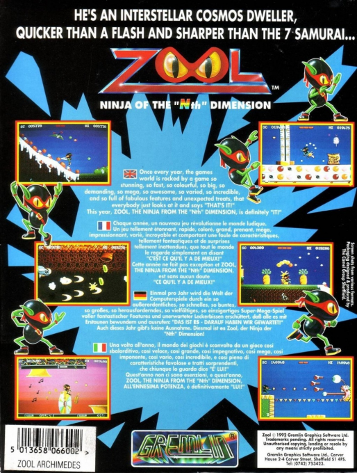 Zool - Ninja of the “Nth” Dimension - Dos