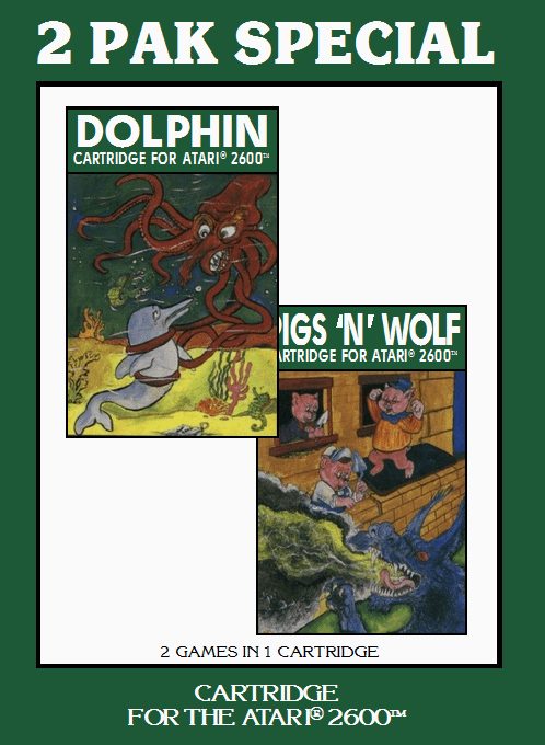 2 Pak Special Green - Dolphin, Pigs 'n' Wolf