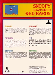 Snoopy And The Red Baron dos