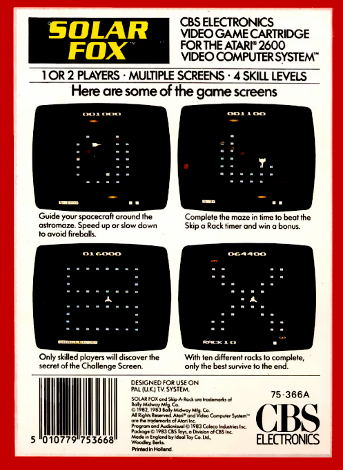 Solar Fox - Dos
