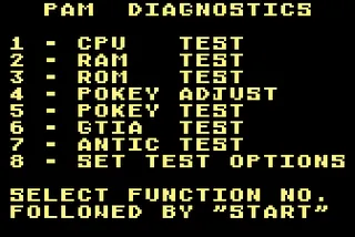 Atari PAM System Test