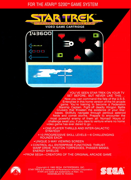 Star Trek : Strategic Operations Simulator - Dos