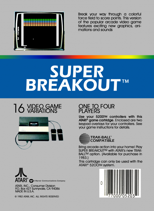 Super Breakout - Dos