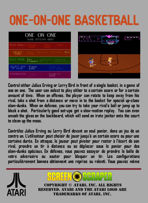 One-On-One Basketball - Dos