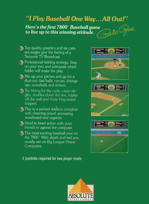 Pete Rose Baseball - Dos