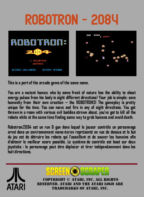 Robotron : 2084 - Dos