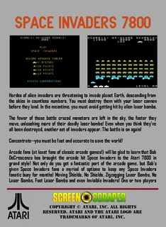 Space Invaders 7800 dos