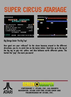 Super Circus Atari Age dos