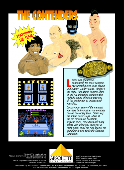 Title Match Pro Wrestling - Dos