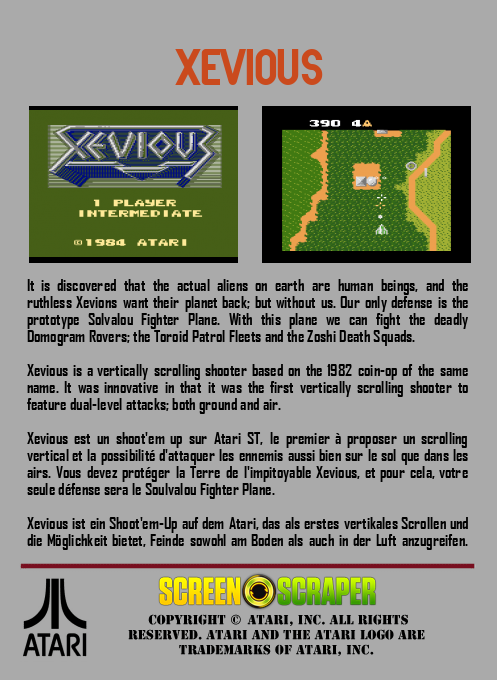 Xevious - Dos