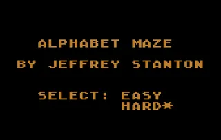 Alphabet Maze
