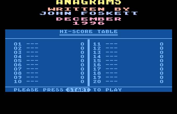 Anagrams