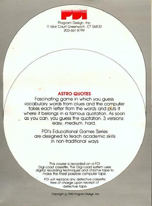 Astro-quotes - Game #1 dos