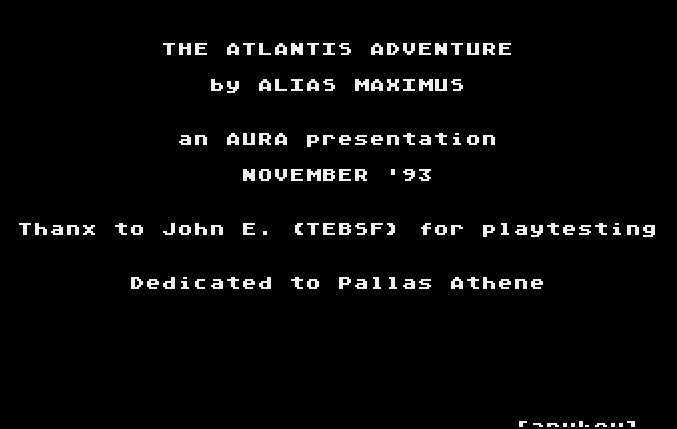 The Atlantis Adventure