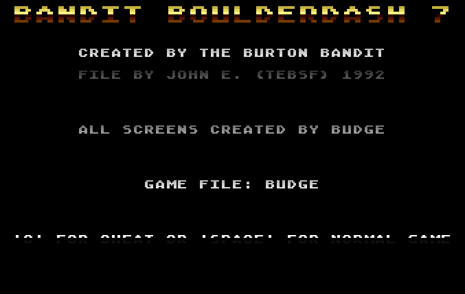 Bandit Boulderdash 07