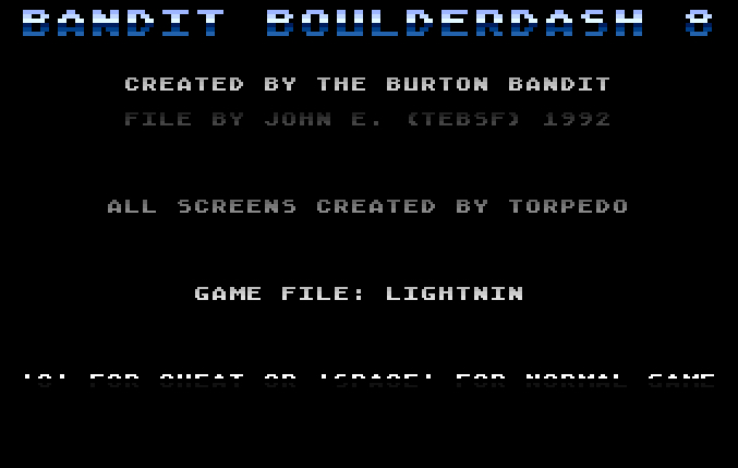 Bandit Boulderdash 08