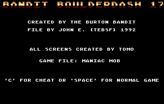 Bandit Boulderdash 17
