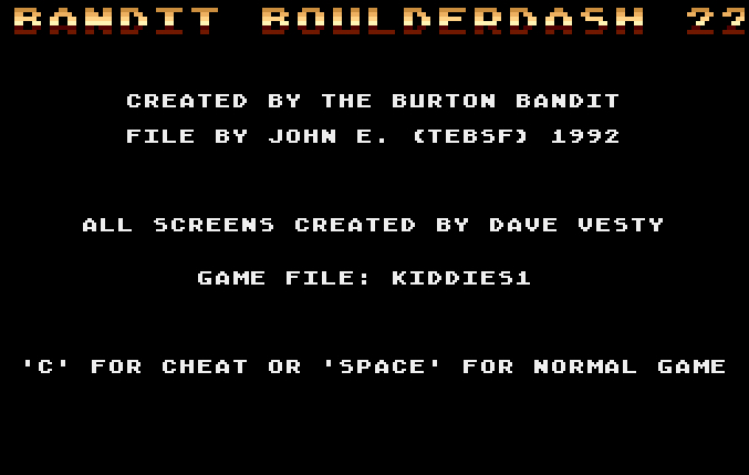 Bandit Boulderdash 22