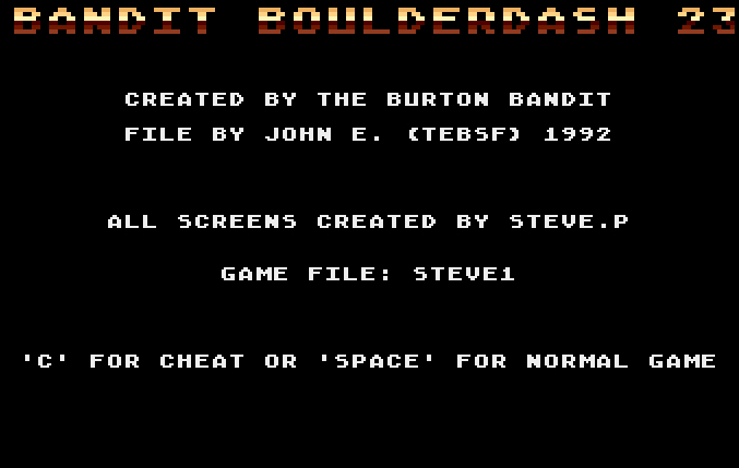 Bandit Boulderdash 23