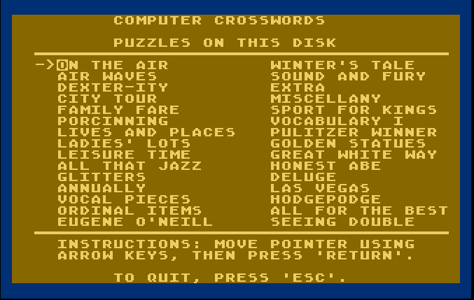 Computer Crosswords The New York Times Volume 1