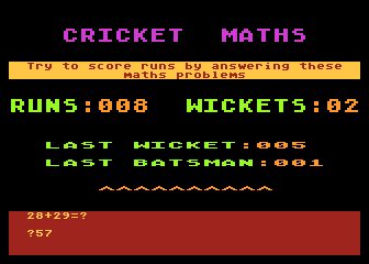 Cricket Maths