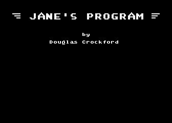 Jane s Program