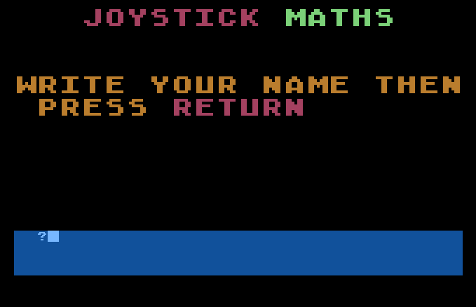 Joystick Maths