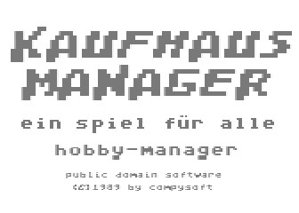 Kaufhausmanager