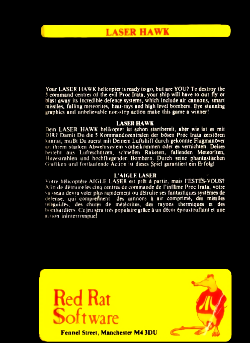 Laser Hawk Red Rat Software dos