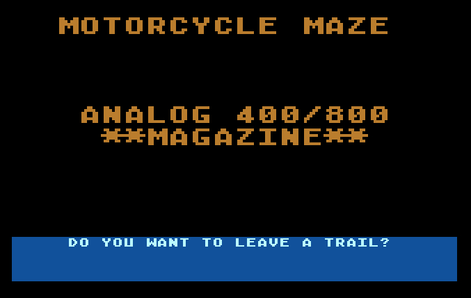 Motorcycle Maze