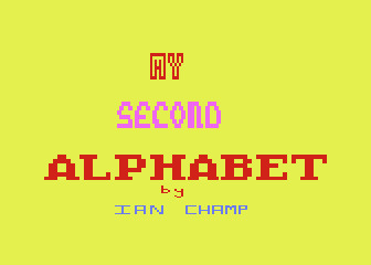 My Second Alphabet