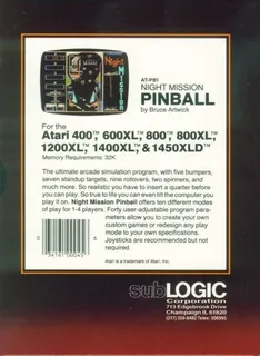 Night Mission Pinball dos