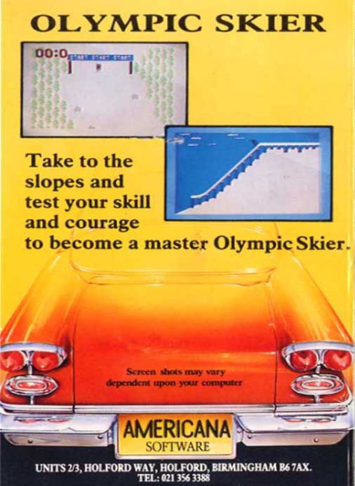 Olympic Skier - Dos