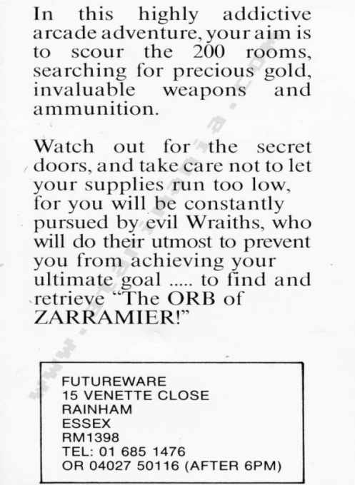 Orb of Zarramier - Dos