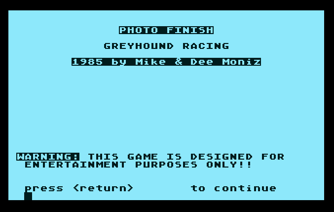 Photo Finish - Greyhound Racing