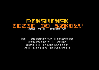Pingwinek idzie do szkoly
