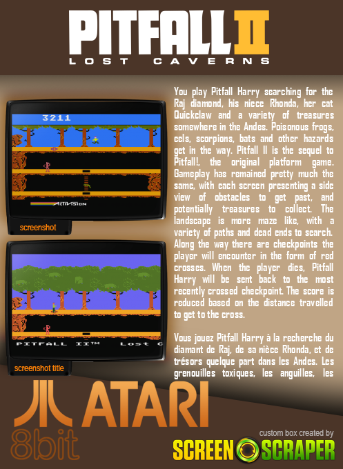 Pitfall II : Lost Caverns - Dos
