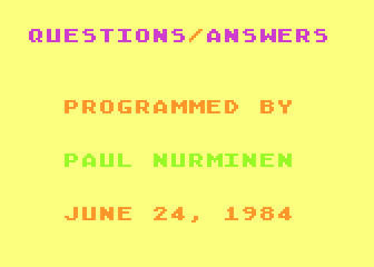 Questions - Answers