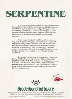 Serpentine dos