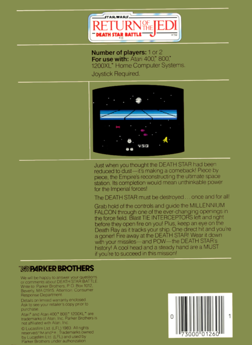 Star Wars Return of the Jedi dos