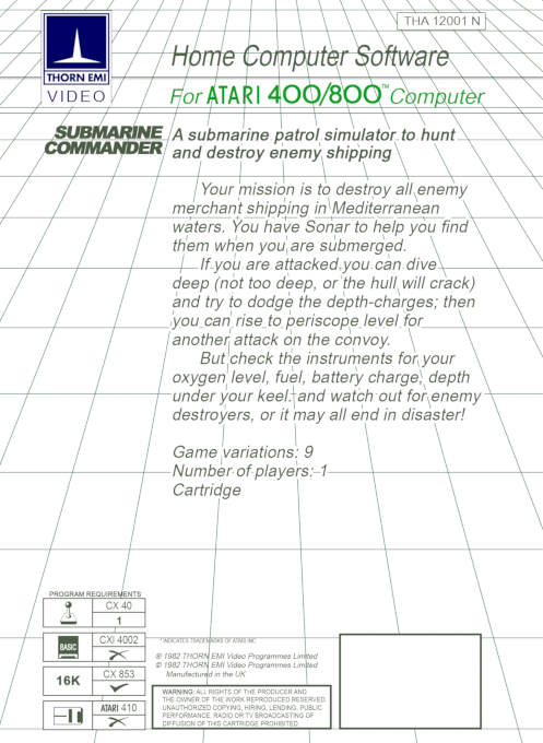 Submarine Commander - Dos