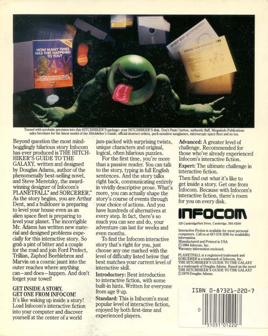 The Hitchhiker's Guide to the Galaxy dos