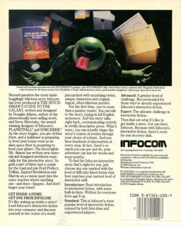 The Hitchhiker's Guide to the Galaxy dos