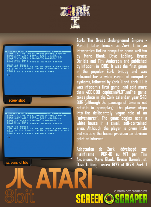 Zork I : The Great Underground Empire - Dos