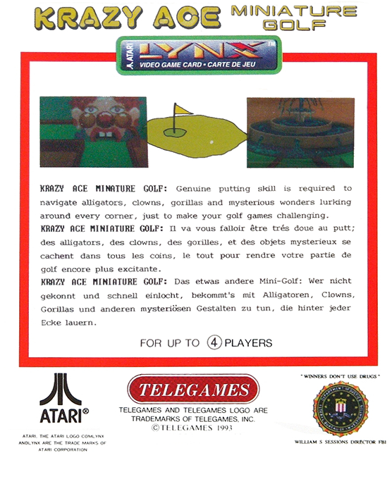Krazy Ace Miniature Golf - Dos