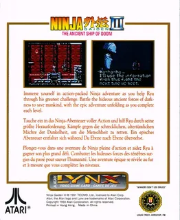 Ninja Gaiden 3 - The Ancient Ship Of Doom dos