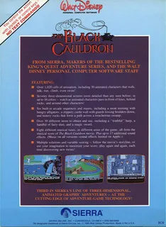 The Black Cauldron dos