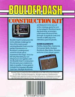 Boulder Dash : Construction Kit dos