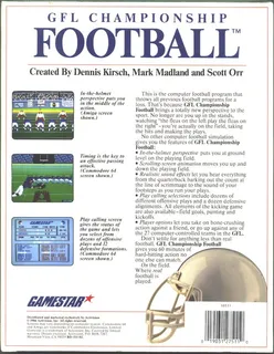 GFL Championship Football dos